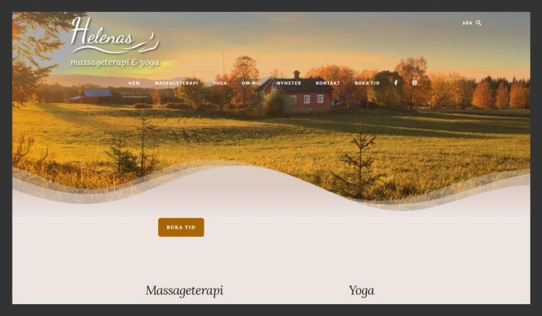 Hemsida Helenas Friskvård