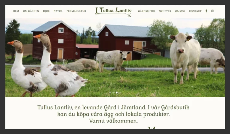 Nordiska Stil - hemsida Tullus Lantliv