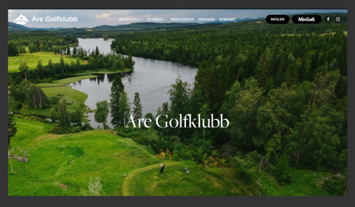 Nordiska Stil - hemsida Åre golfklubb